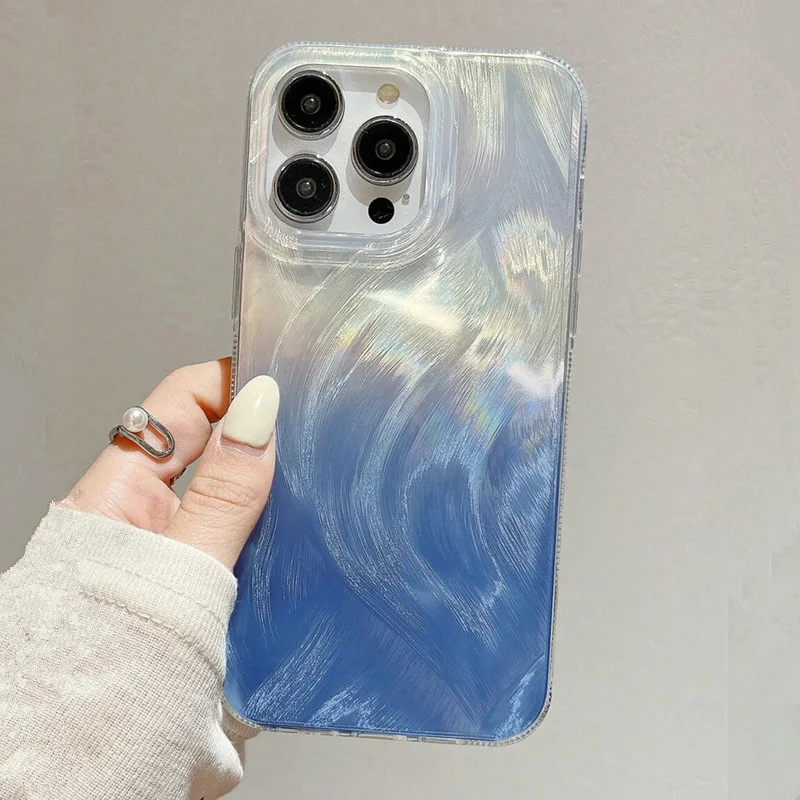 Samsung Galaxy A55 - Glitter Gradient Blue Starry Sky Phone