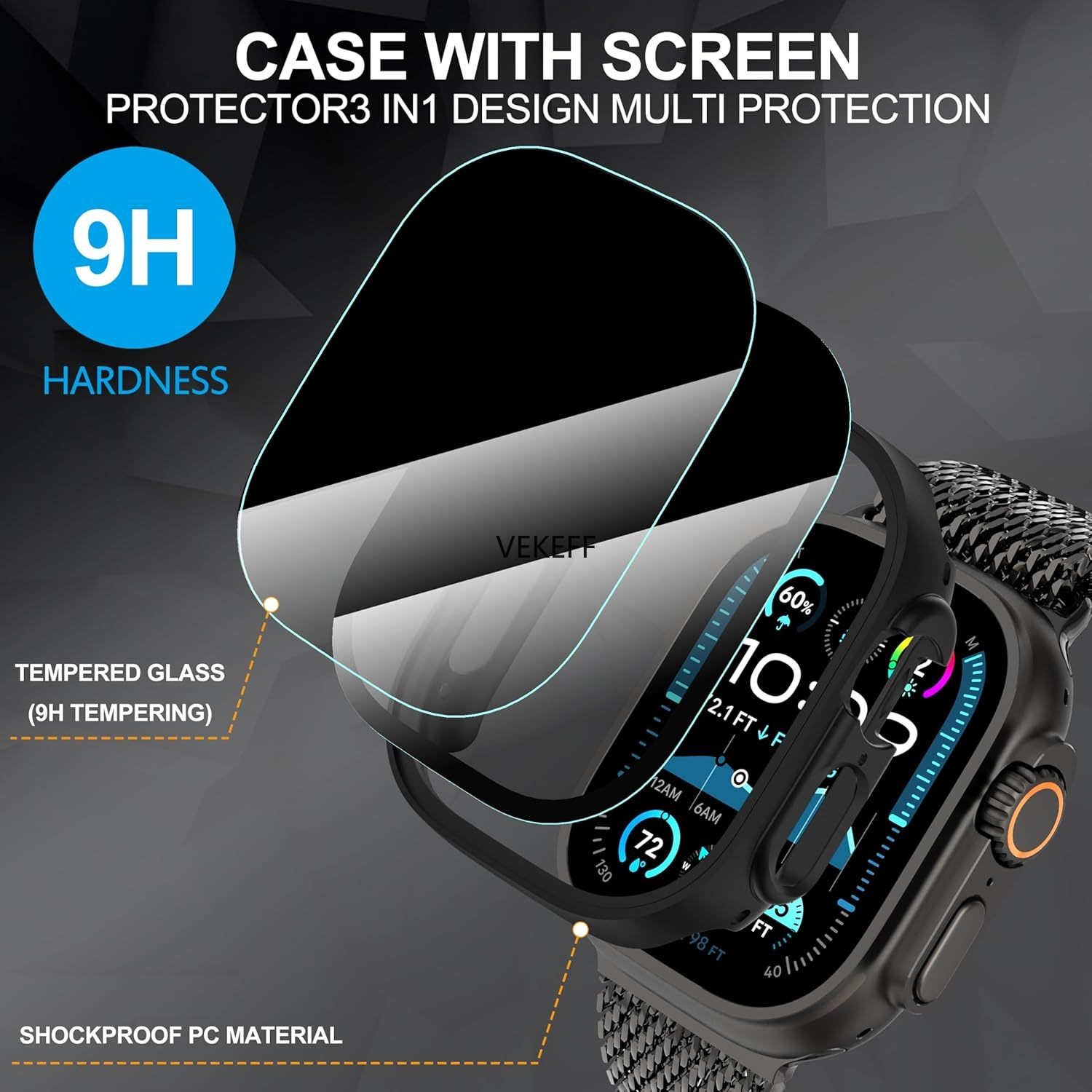 3-Pack for Apple Watch Ultra 3 - Privacy Screen Protector review and price
