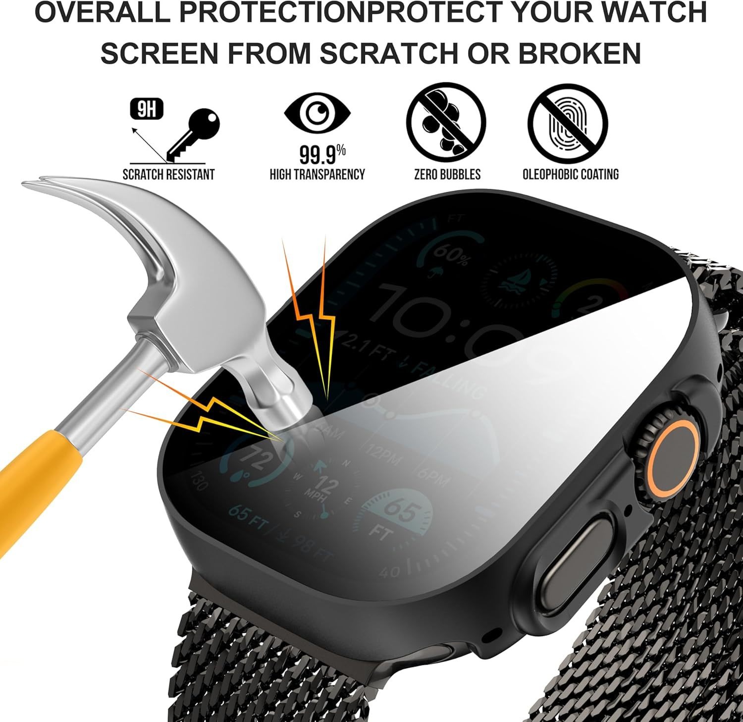 3-Pack for Apple Watch Ultra 3 - Privacy Screen Protector review and price