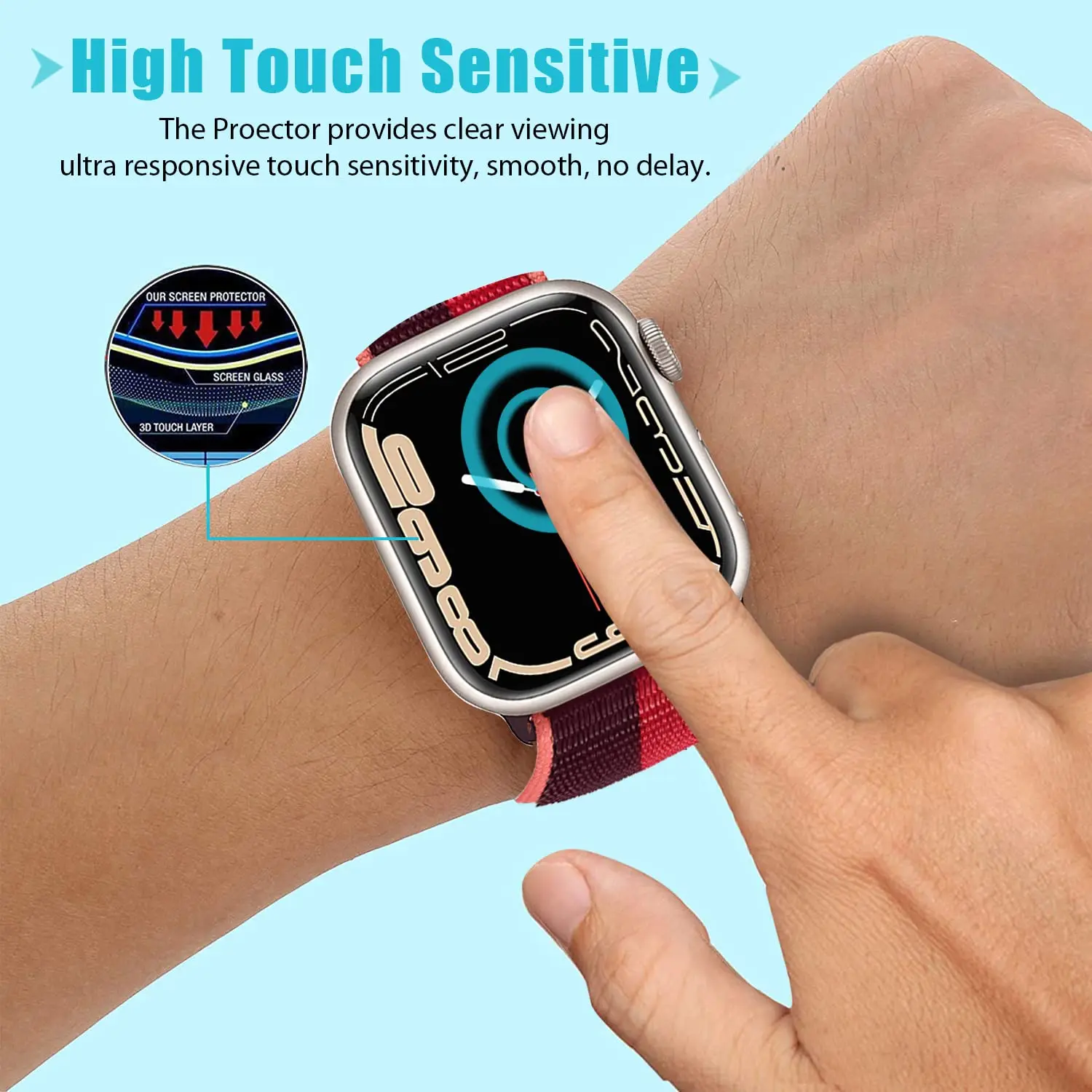 3D Tempered Glass For Apple Wa - Smartwatch Screen Film review and price