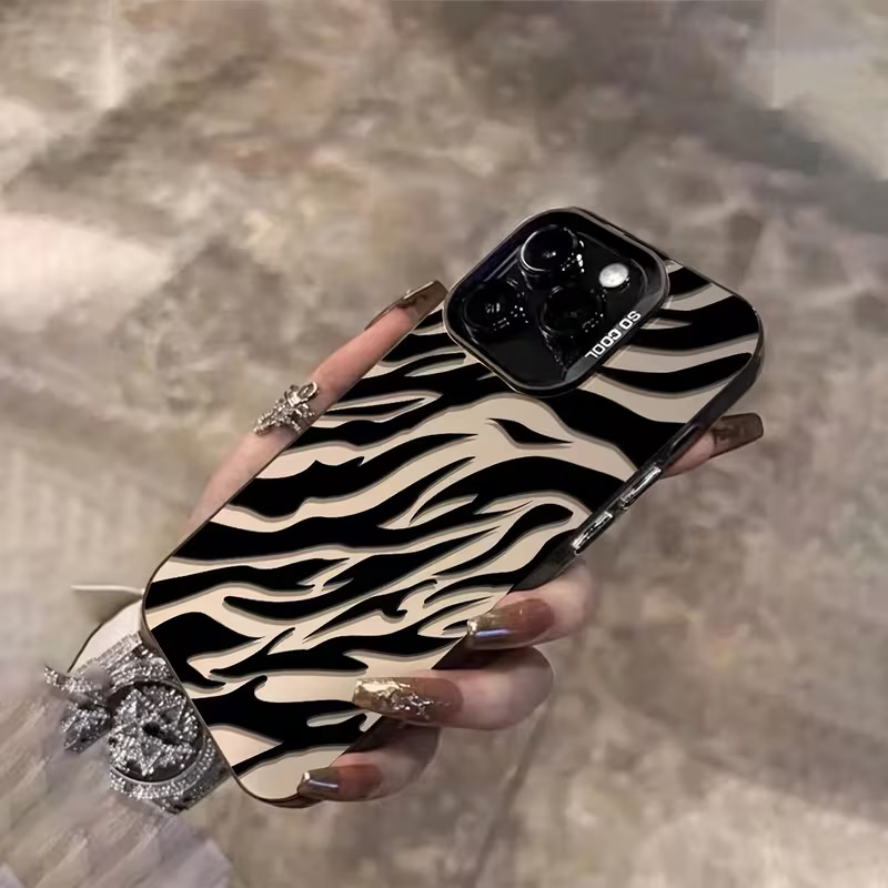 Zebra Pattern Black Advanced I - Apple Iphone 16 review and price