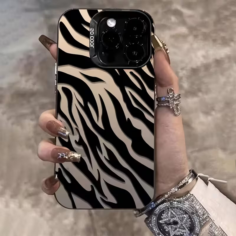 Zebra Pattern Black Advanced I - Apple Iphone 16 review and price