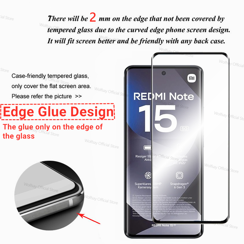 2/4 PCS 3D Curved Edge Glass F - Curved Edge Screen review and price